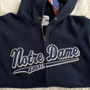 🆕 NWT Notre Dame zip up hoodie